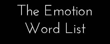 Emotion Word List